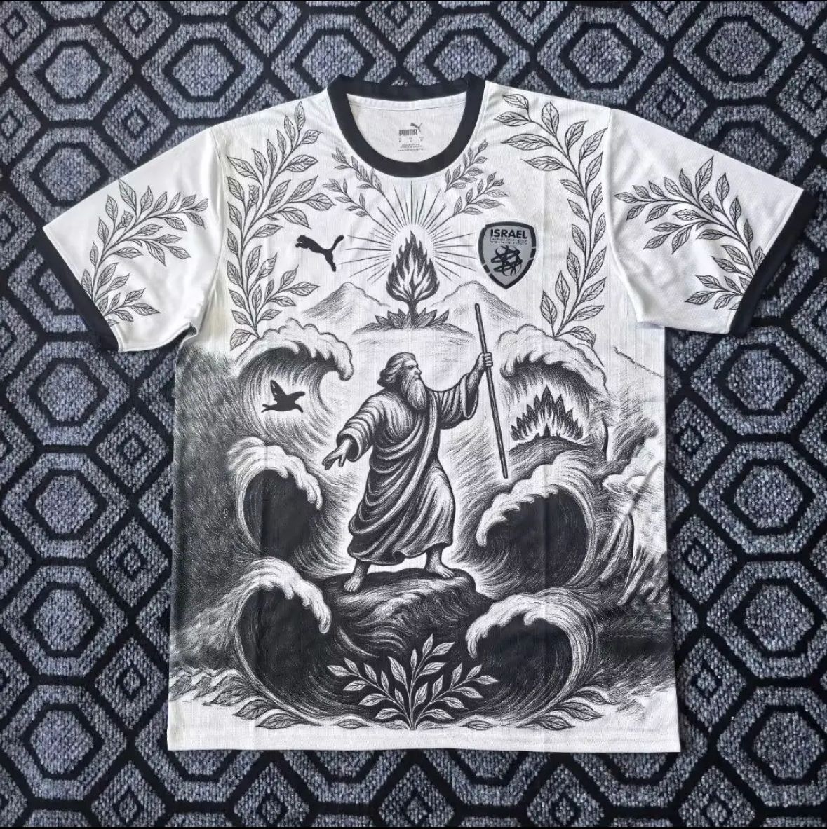 חולצת ספיישל נבחרת ישראל ים סוף צבע שחור