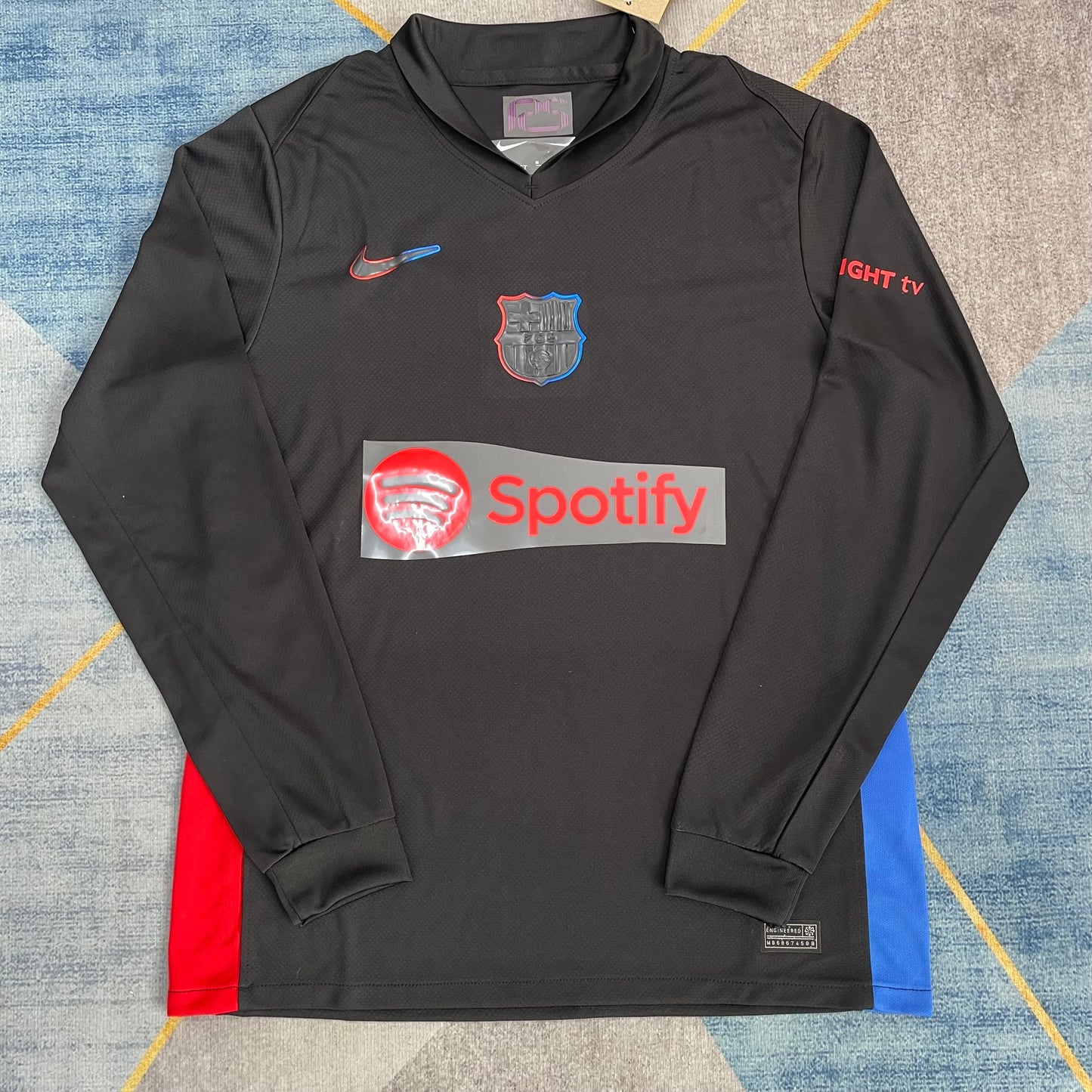 חולצה ארוכה ברצלונה שחורה